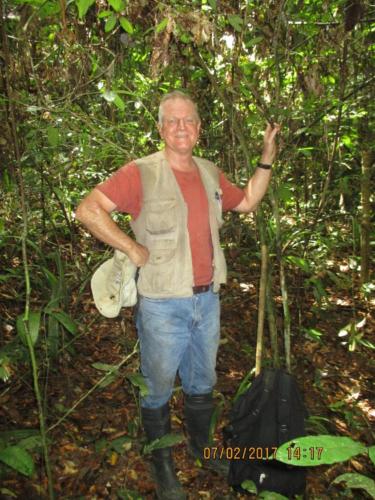 Barry Millsteed; hot, sweaty and very happy in the rain forests of Liberia