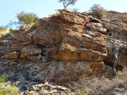 Large-scale aeolian cross-beds of the Mesozoic Clarens Formation (Karoo Supergroup), Limpopo Valley, South Africa
