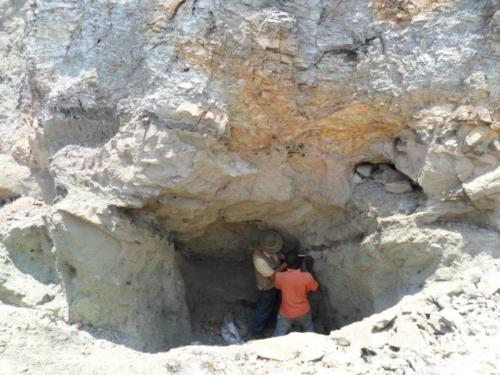 Collecting structural data in mylonites associated with copper-rich sediments in artisinal workings, southern DRC copper-belt